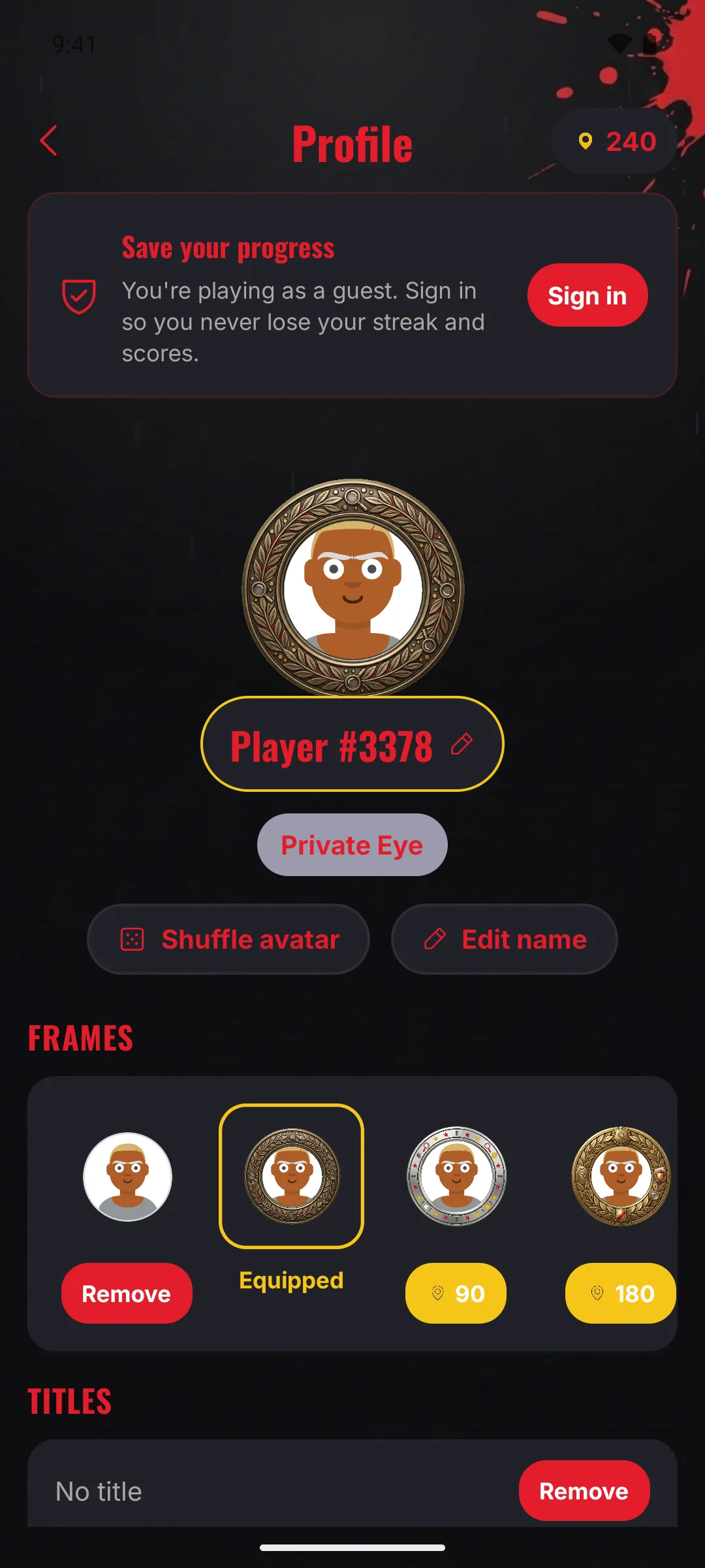 Crime & Mystery Trivia — Profile