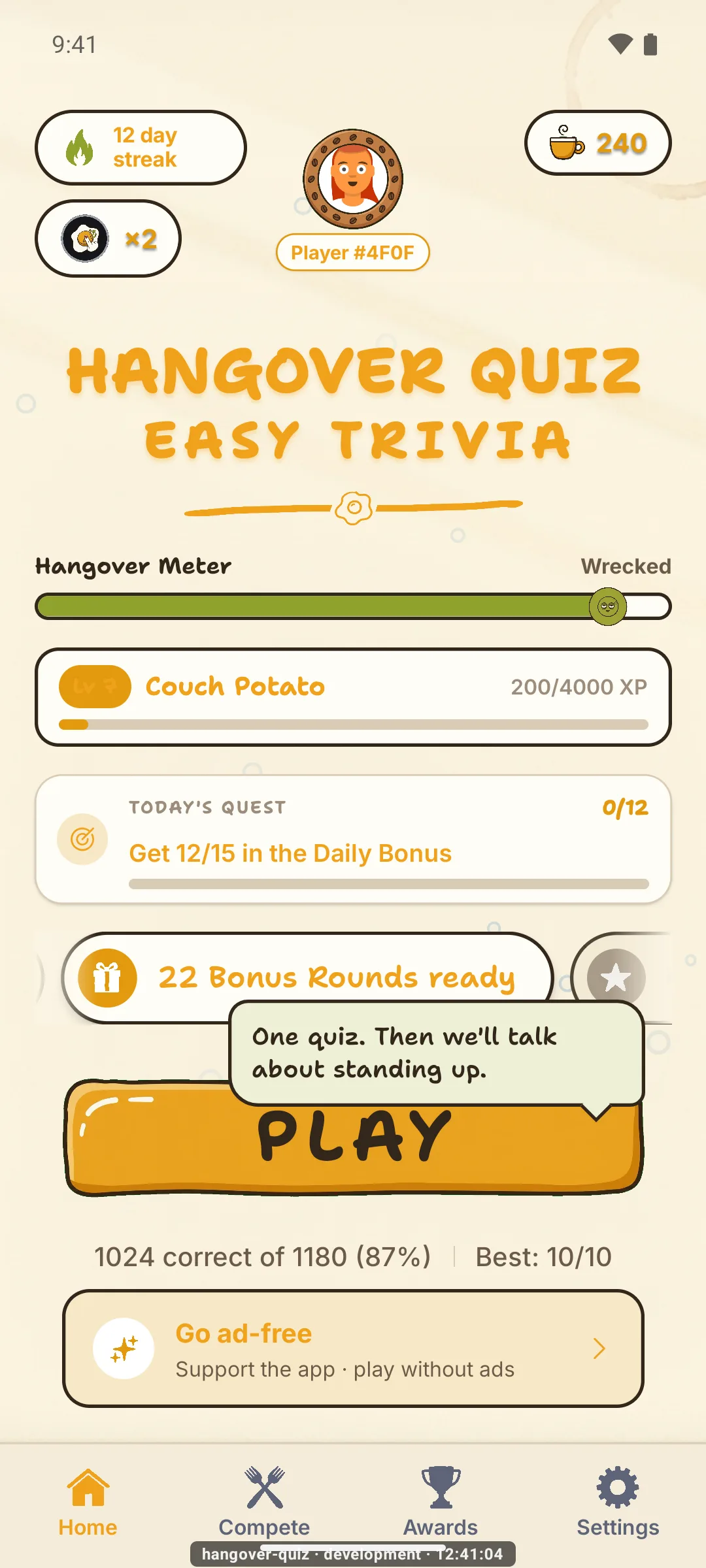 Hangover Quiz: Easy Trivia — Home