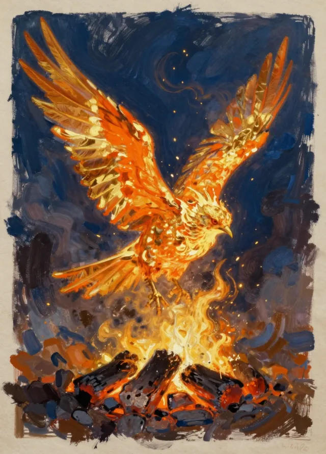 The Phoenix — collectible card from Sci-Fi & Fantasy Book Trivia