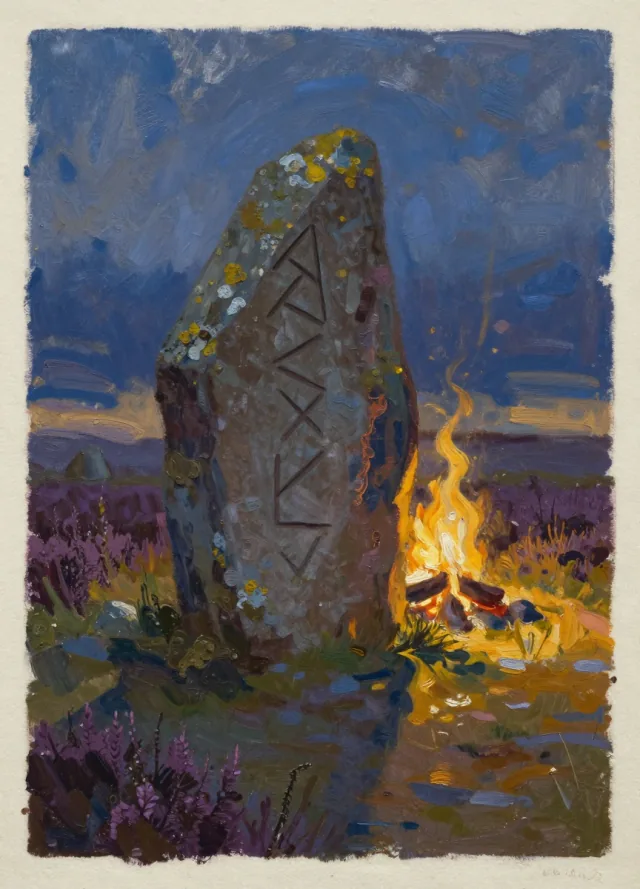 The Rune Stone — collectible card from Sci-Fi & Fantasy Book Trivia